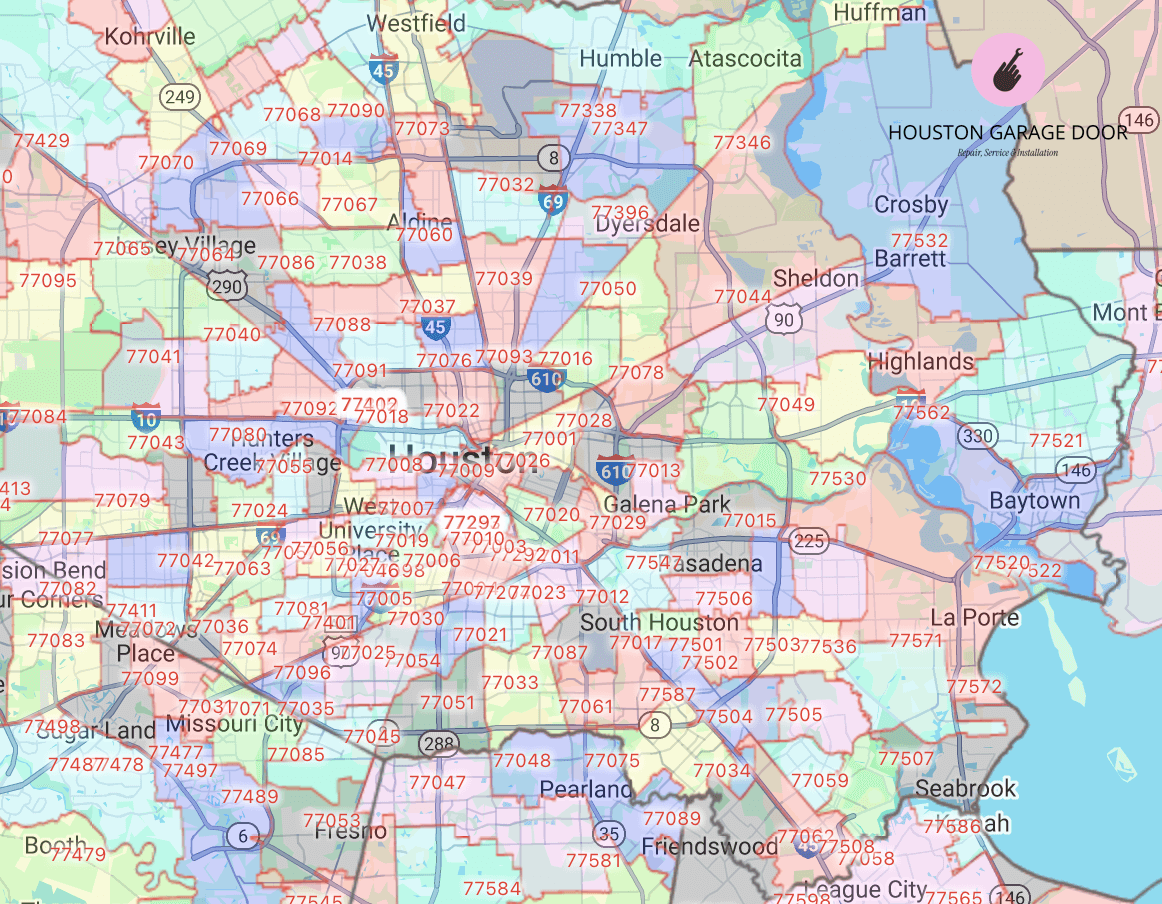 Houston-texas-map